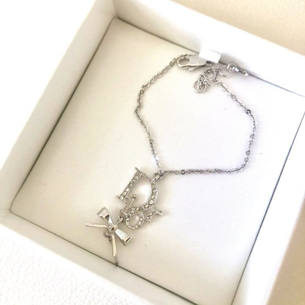 Christian Dior Silver Crystal Bracelet